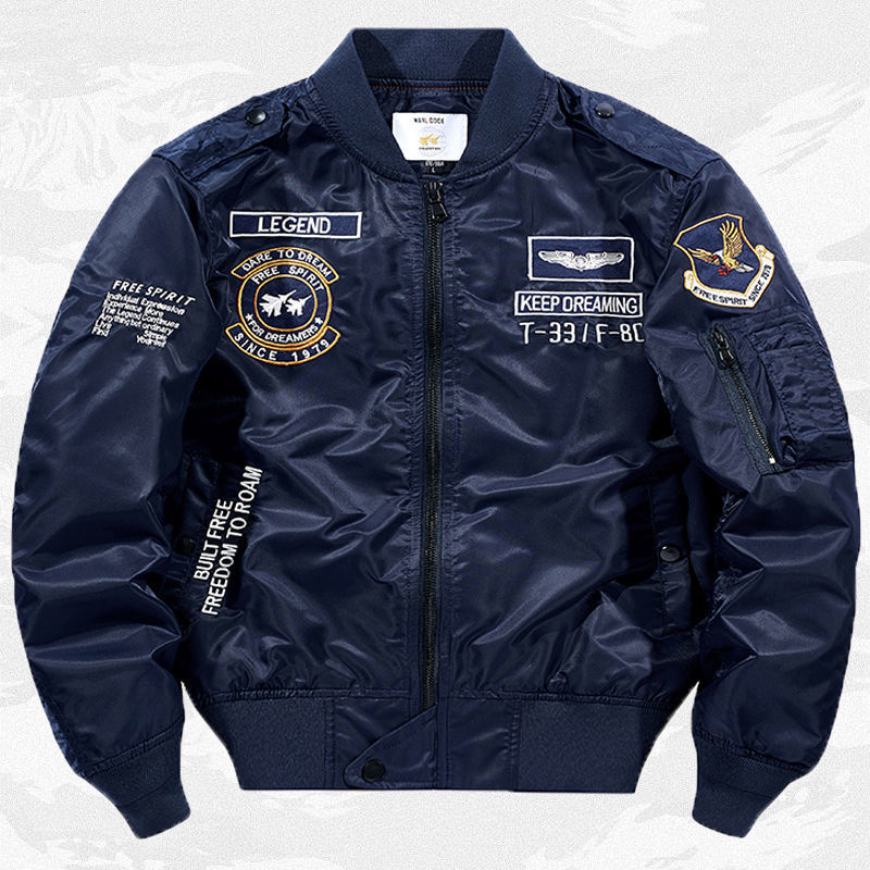 Men's Embroidered Baseball Jacket – Loose Fit Varsity Jacket | 4 Colours