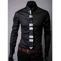Men's Fitted Plaid Shirt – Smart Casual Cotton Blend | 6 Colours