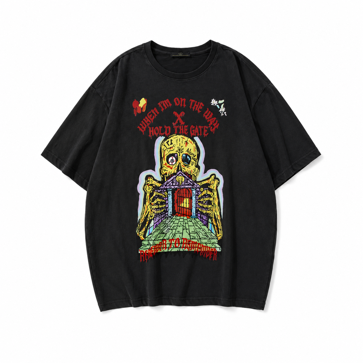 Men's Printed Short Sleeve T-Shirt | Loose Fit Cotton Tee