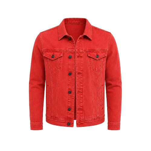 Men's Denim Button-Up Shirt Jacket | Casual Overshirt