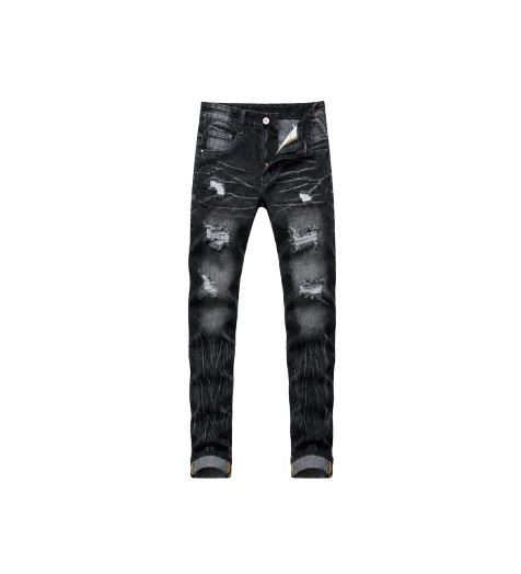 Men's Vintage Distressed Denim Jeans | Relaxed Fit