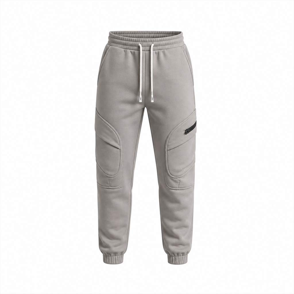 Unisex Jogger Pants | Tapered Cuffs, Pockets & Drawstring | Grey | Sizes S–XXL