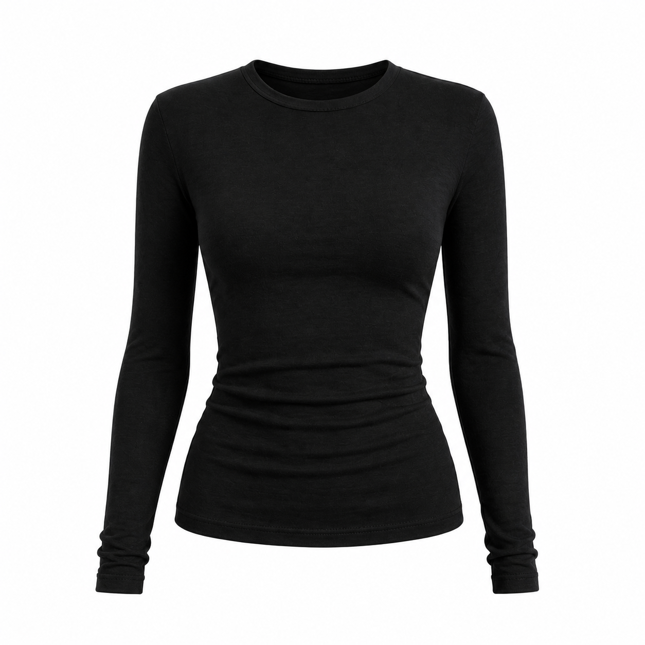 Women's Slim Fit Long Sleeve Top | Stretch Crew Neck T-Shirt | Sizes S–L
