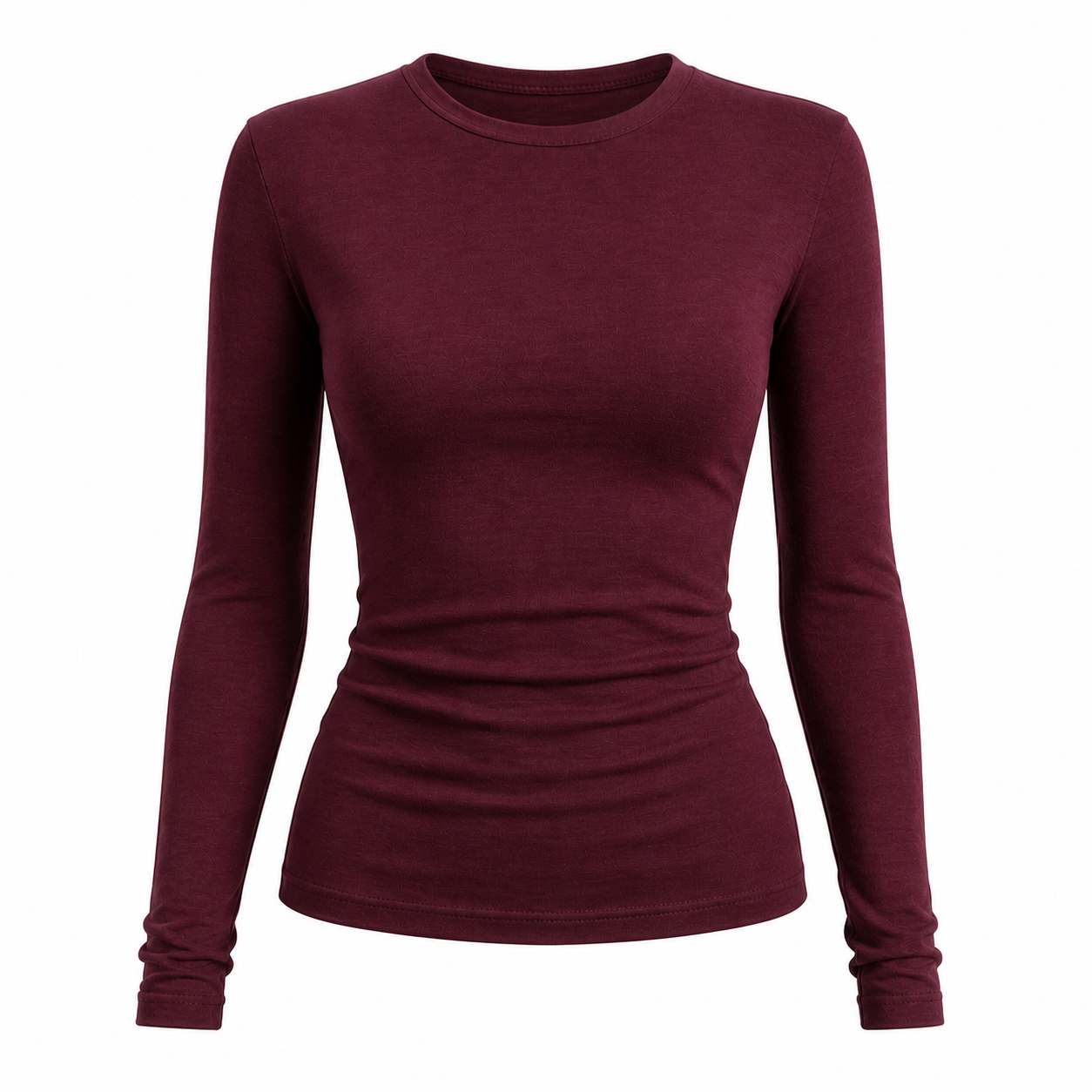 Women's Slim Fit Long Sleeve Top | Stretch Crew Neck T-Shirt | Sizes S–L