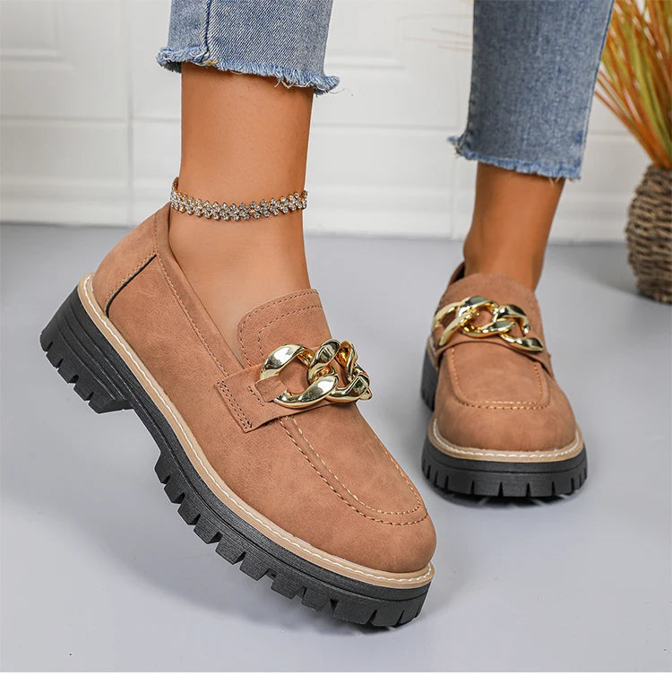 Women's Slip-On Loafers | Mid Heel Casual Shoes | 3 Colours | EU 36–43