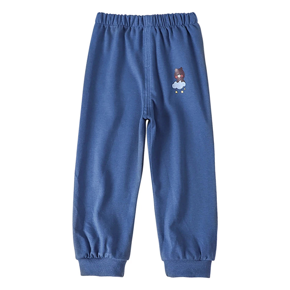 Kids Cartoon Animal Joggers | Unisex Elastic Waist Casual Trousers for Boys & Girls