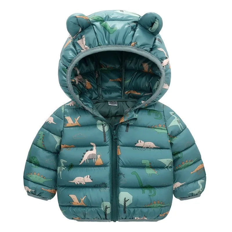 Kids Hooded Puffer Jacket | Lightweight Zip-Up Coat for Boys & Girls 0–5 Years