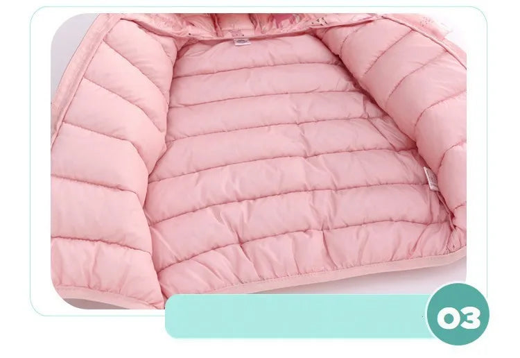 Kids Hooded Puffer Jacket | Lightweight Zip-Up Coat for Boys & Girls 0–5 Years
