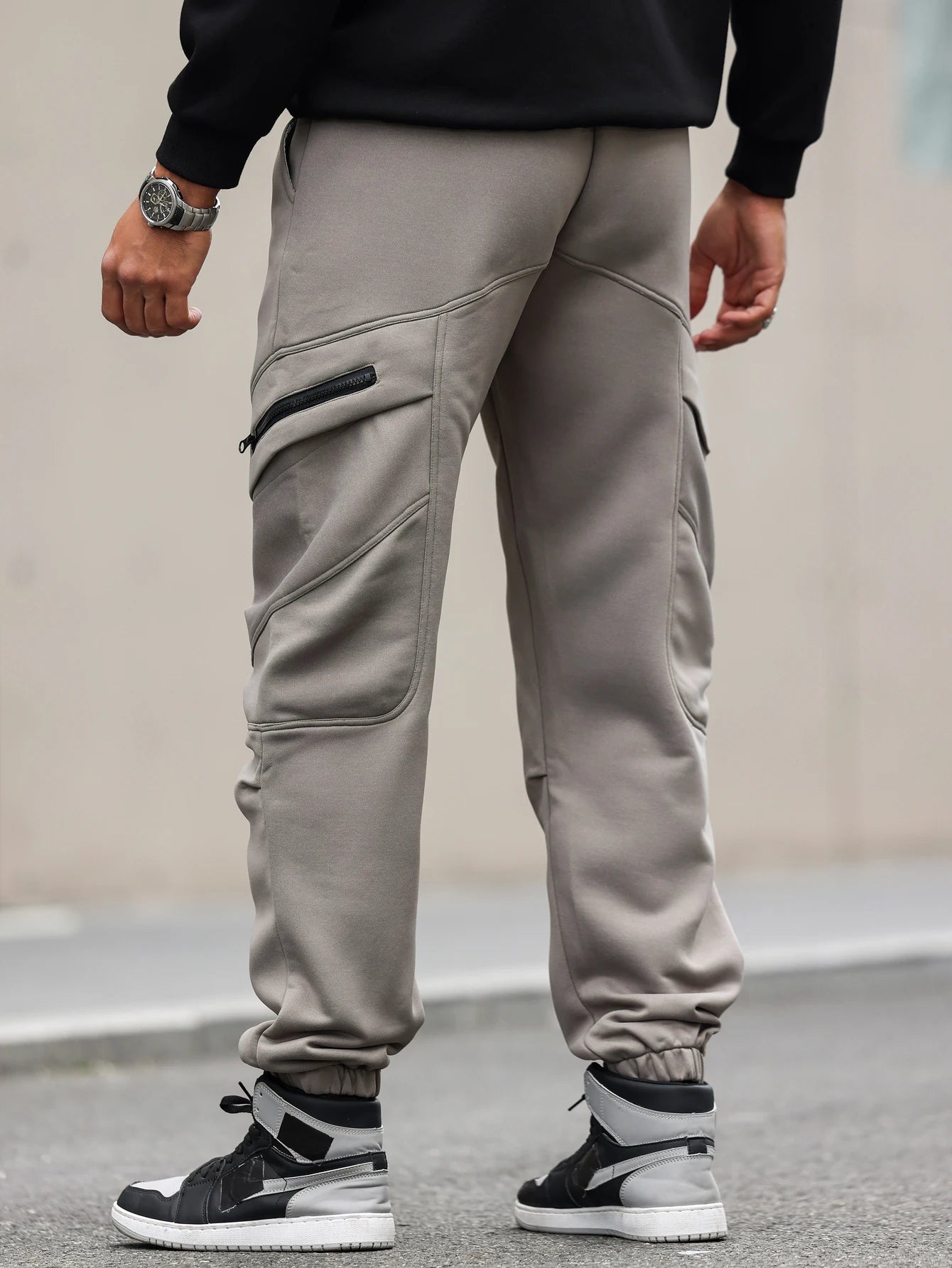 Unisex Jogger Pants | Tapered Cuffs, Pockets & Drawstring | Grey | Sizes S–XXL