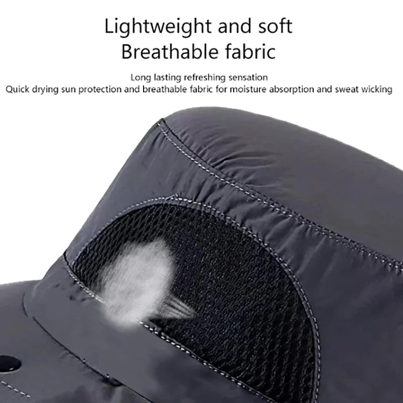 UV Protection Sun Hat with Neck Flap | Fishing, Hiking & Outdoor Cap | One Size