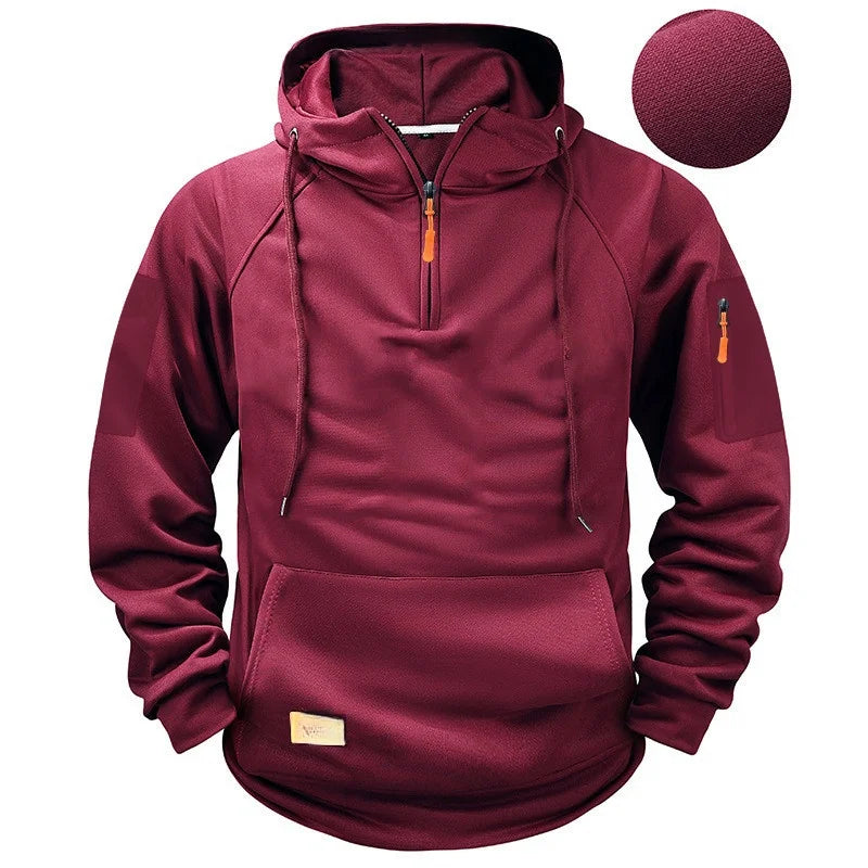 Men's Zip-Up Hoodie | Harajuku Multi-Pocket Streetwear | S–XXXL