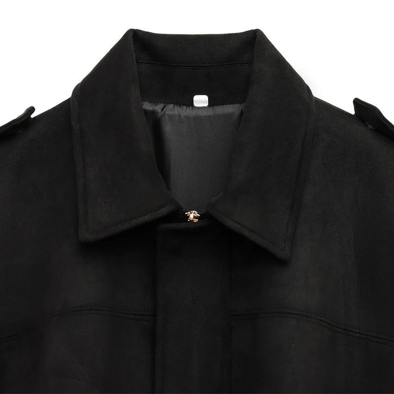 Women's Cropped Suede Bomber Jacket | High Street Zip-Up | Sizes XS–L