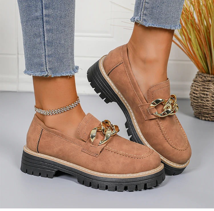 Women's Slip-On Loafers | Mid Heel Casual Shoes | 3 Colours | EU 36–43