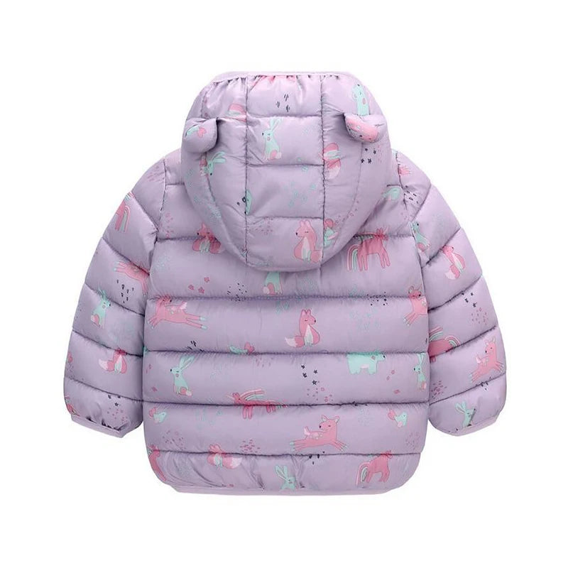 Kids Hooded Puffer Jacket | Lightweight Zip-Up Coat for Boys & Girls 0–5 Years