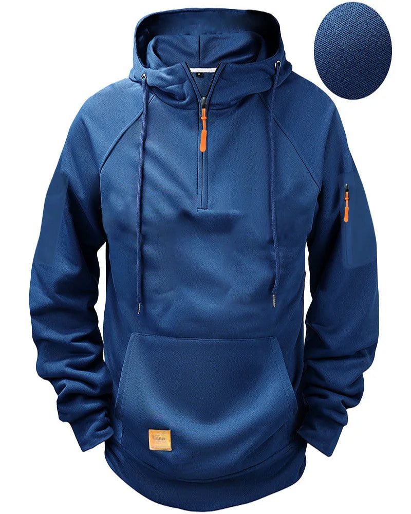 Men's Zip-Up Hoodie | Harajuku Multi-Pocket Streetwear | S–XXXL