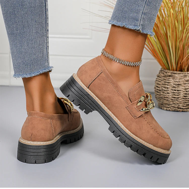 Women's Slip-On Loafers | Mid Heel Casual Shoes | 3 Colours | EU 36–43
