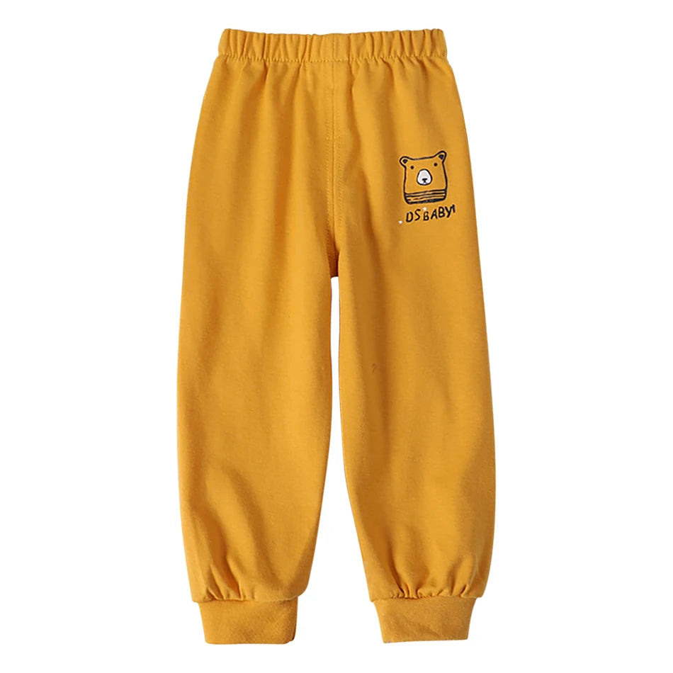 Kids Cartoon Animal Joggers | Unisex Elastic Waist Casual Trousers for Boys & Girls
