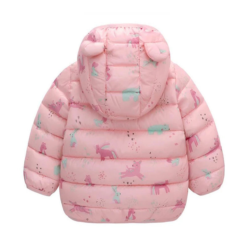Kids Hooded Puffer Jacket | Lightweight Zip-Up Coat for Boys & Girls 0–5 Years