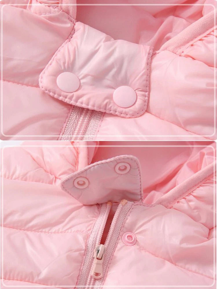 Kids Hooded Puffer Jacket | Lightweight Zip-Up Coat for Boys & Girls 0–5 Years