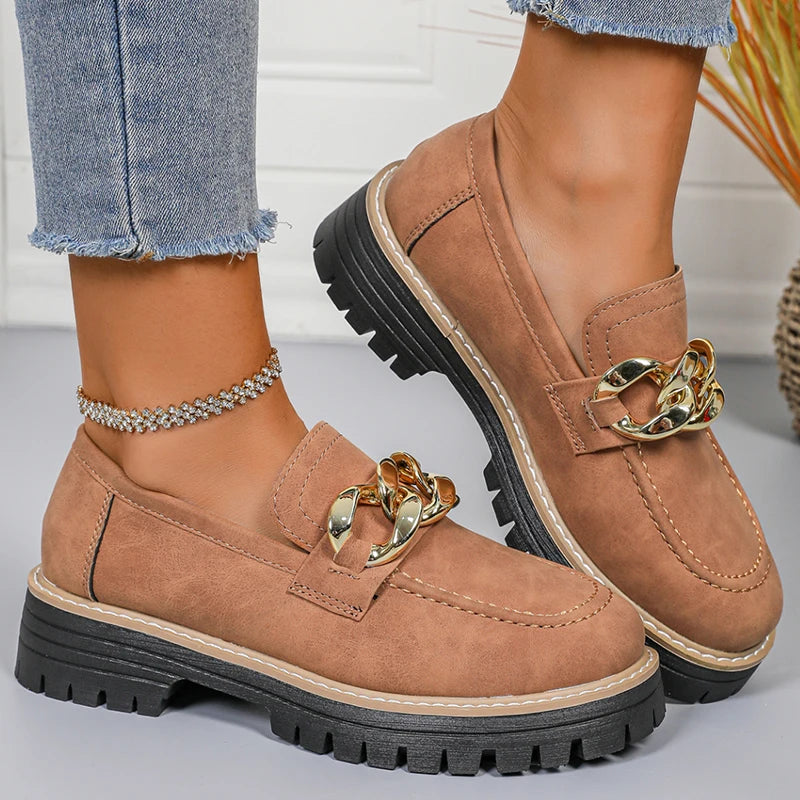 Women's Slip-On Loafers | Mid Heel Casual Shoes | 3 Colours | EU 36–43