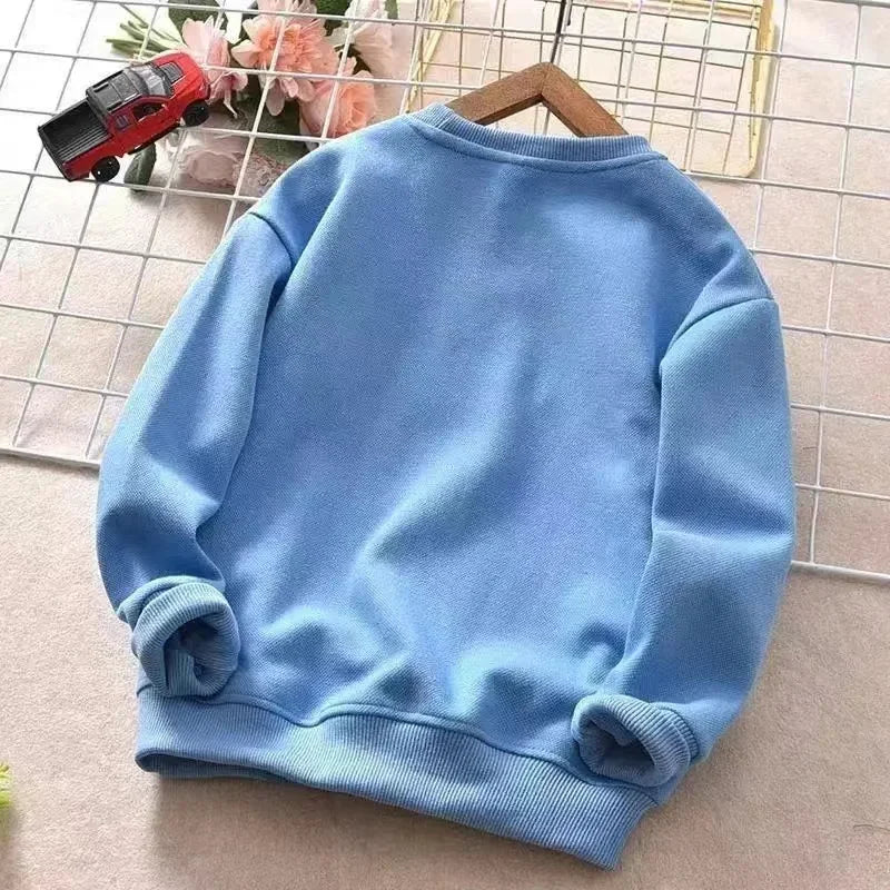 Kids Bear Print Hoodie Sweatshirt | Casual Cotton Pullover for Girls & Boys Ages 2–7