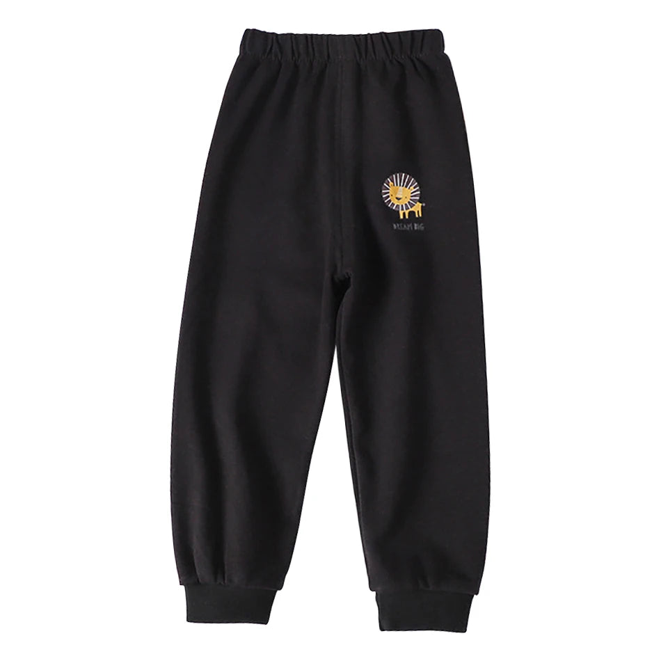 Kids Cartoon Animal Joggers | Unisex Elastic Waist Casual Trousers for Boys & Girls