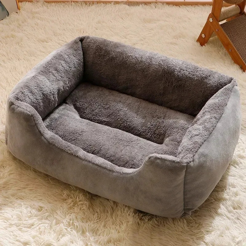 Plush Pet Bed | Soft Breathable Cushion Basket for Cats & Dogs