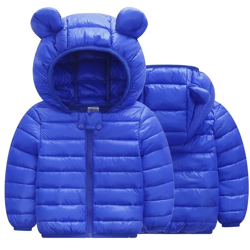 Kids Hooded Puffer Jacket | Lightweight Zip-Up Coat for Boys & Girls 0–5 Years