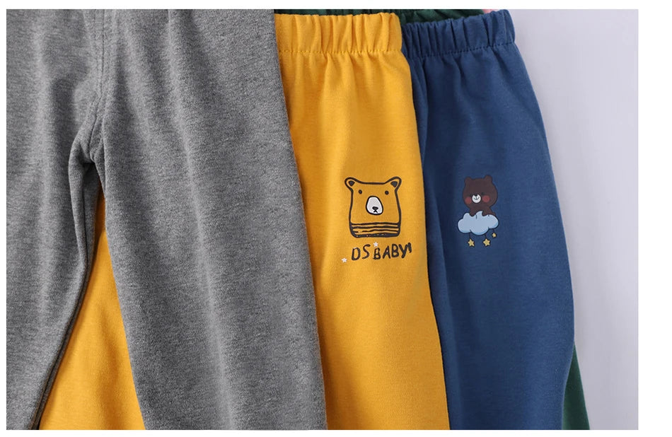 Kids Cartoon Animal Joggers | Unisex Elastic Waist Casual Trousers for Boys & Girls