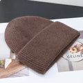 Women's Rabbit Fur Knitted Beanie | Thick Warm Winter Hat | 17 Colours