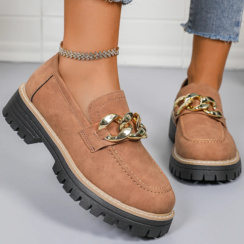 Women's Slip-On Loafers | Mid Heel Casual Shoes | 3 Colours | EU 36–43