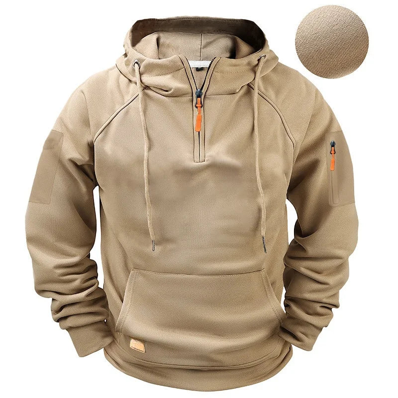 Men's Zip-Up Hoodie | Harajuku Multi-Pocket Streetwear | S–XXXL