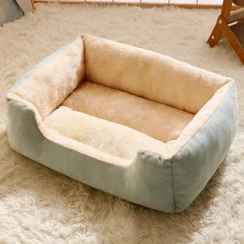 Plush Pet Bed | Soft Breathable Cushion Basket for Cats & Dogs
