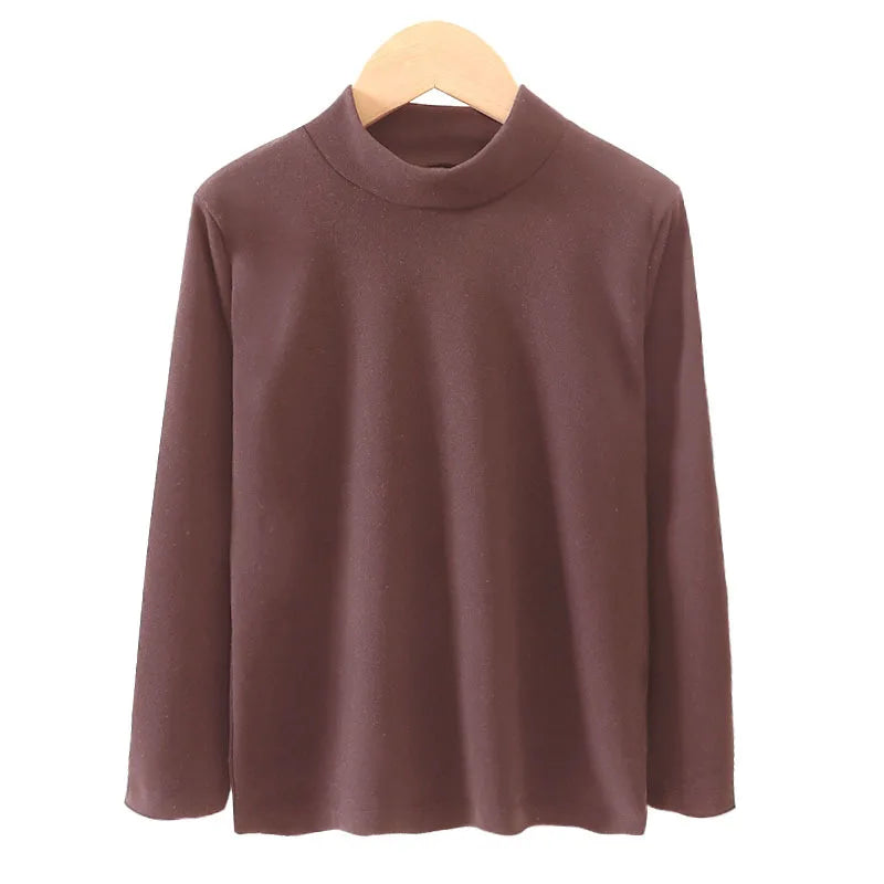 Kids Turtleneck Thermal Top | Long Sleeve Fleece Base Layer for Boys & Girls