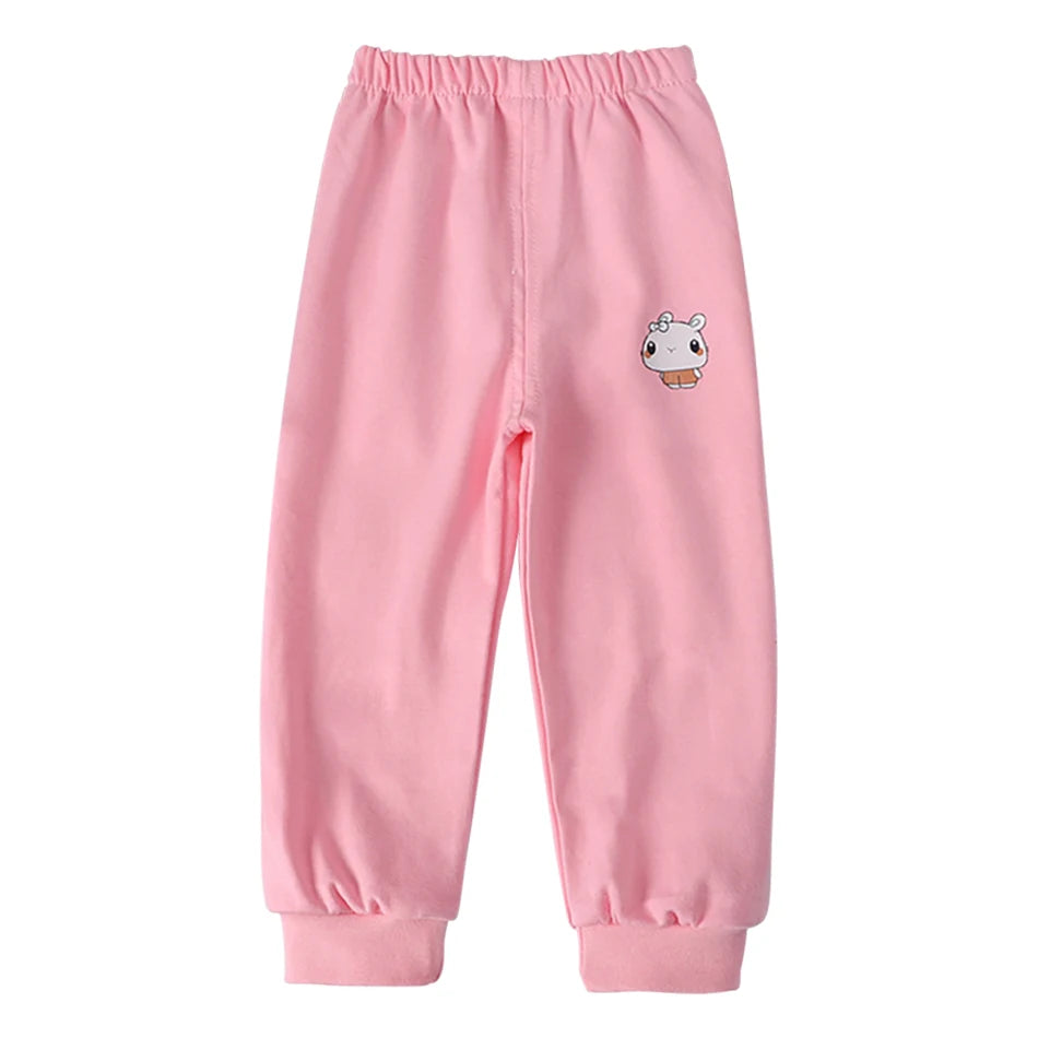 Kids Cartoon Animal Joggers | Unisex Elastic Waist Casual Trousers for Boys & Girls