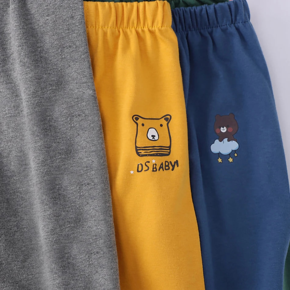 Kids Cartoon Animal Joggers | Unisex Elastic Waist Casual Trousers for Boys & Girls