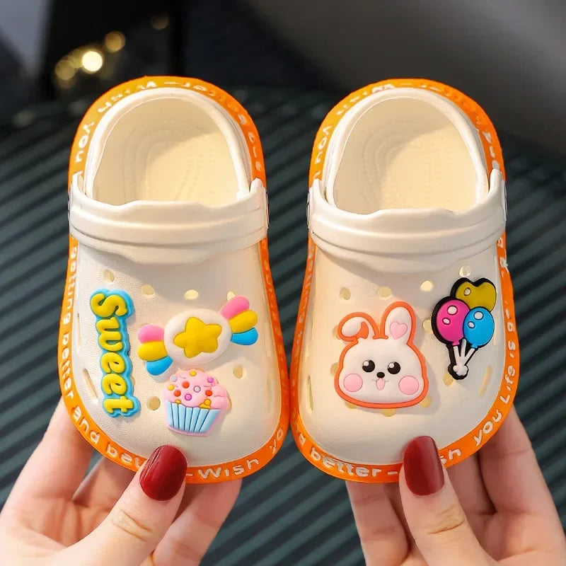 Kids Clogs & Beach Sandals | Lightweight Breathable Cartoon Slip-On Shoes for Boys & Girls