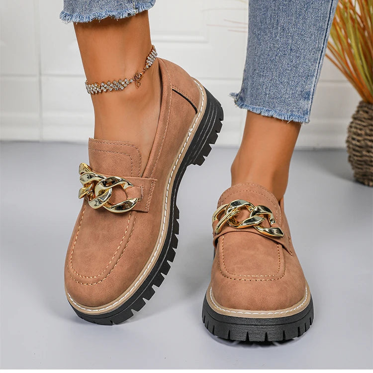 Women's Slip-On Loafers | Mid Heel Casual Shoes | 3 Colours | EU 36–43