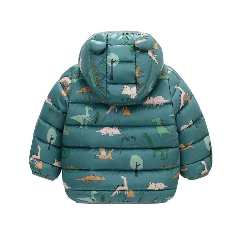 Kids Hooded Puffer Jacket | Lightweight Zip-Up Coat for Boys & Girls 0–5 Years