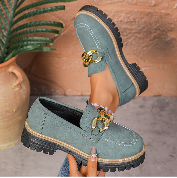 Women's Slip-On Loafers | Mid Heel Casual Shoes | 3 Colours | EU 36–43