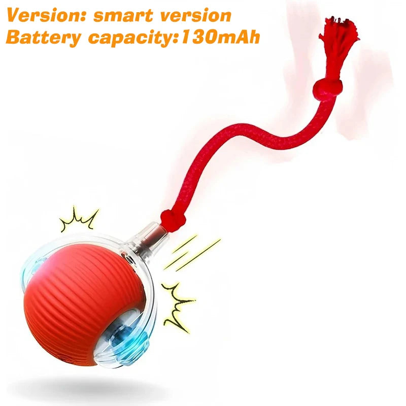 Smart Interactive Rolling Ball Toy for Dogs & Cats | Auto Obstacle Avoidance, 3 Play Modes