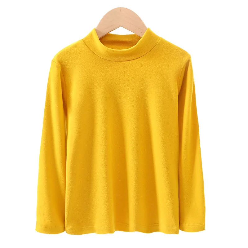 Kids Turtleneck Thermal Top | Long Sleeve Fleece Base Layer for Boys & Girls
