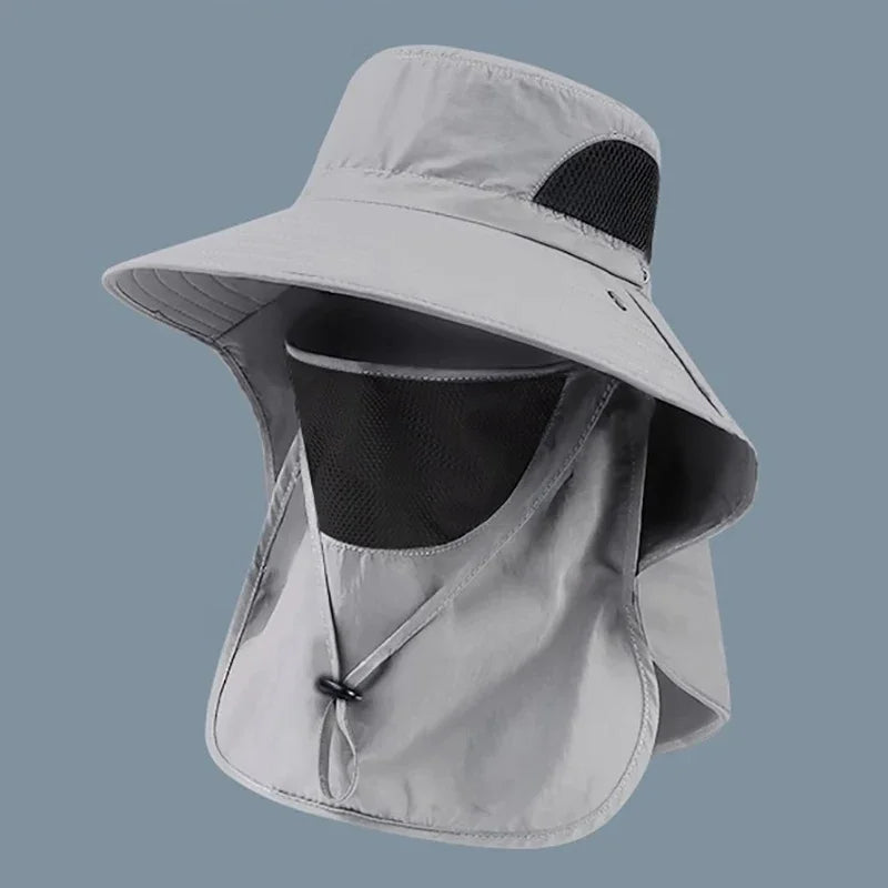 UV Protection Sun Hat with Neck Flap | Fishing, Hiking & Outdoor Cap | One Size