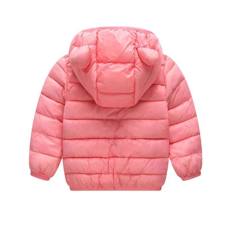 Kids Hooded Puffer Jacket | Lightweight Zip-Up Coat for Boys & Girls 0–5 Years