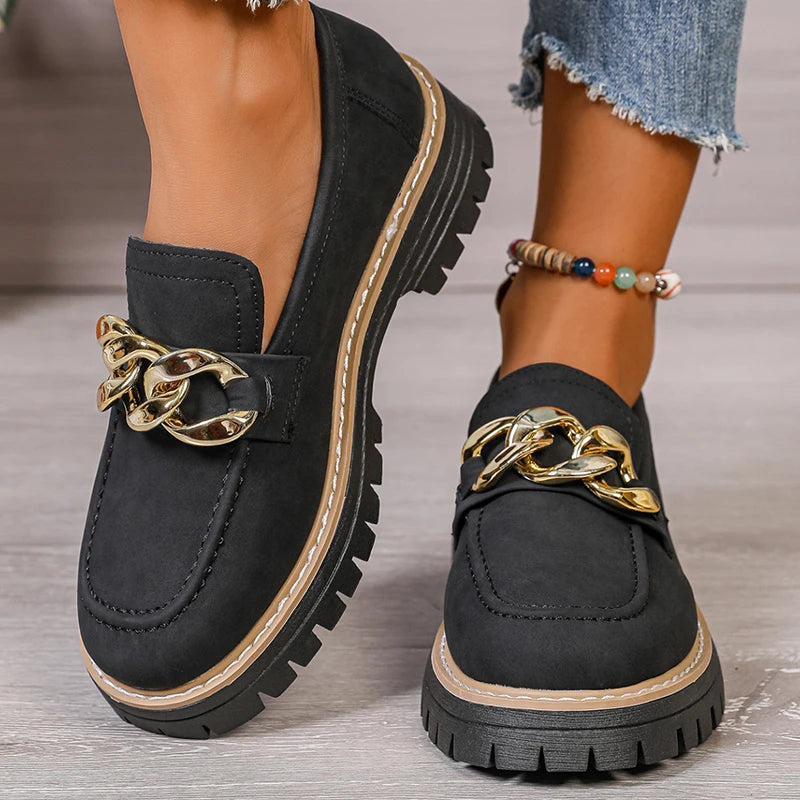 Women's Slip-On Loafers | Mid Heel Casual Shoes | 3 Colours | EU 36–43