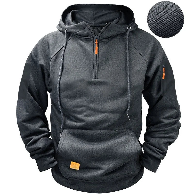 Men's Zip-Up Hoodie | Harajuku Multi-Pocket Streetwear | S–XXXL