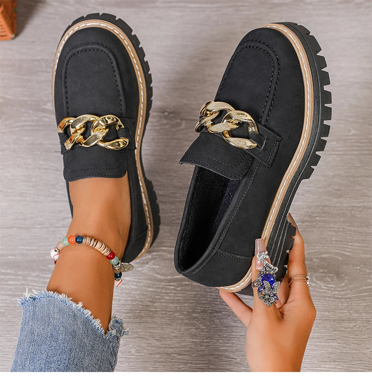 Women's Slip-On Loafers | Mid Heel Casual Shoes | 3 Colours | EU 36–43