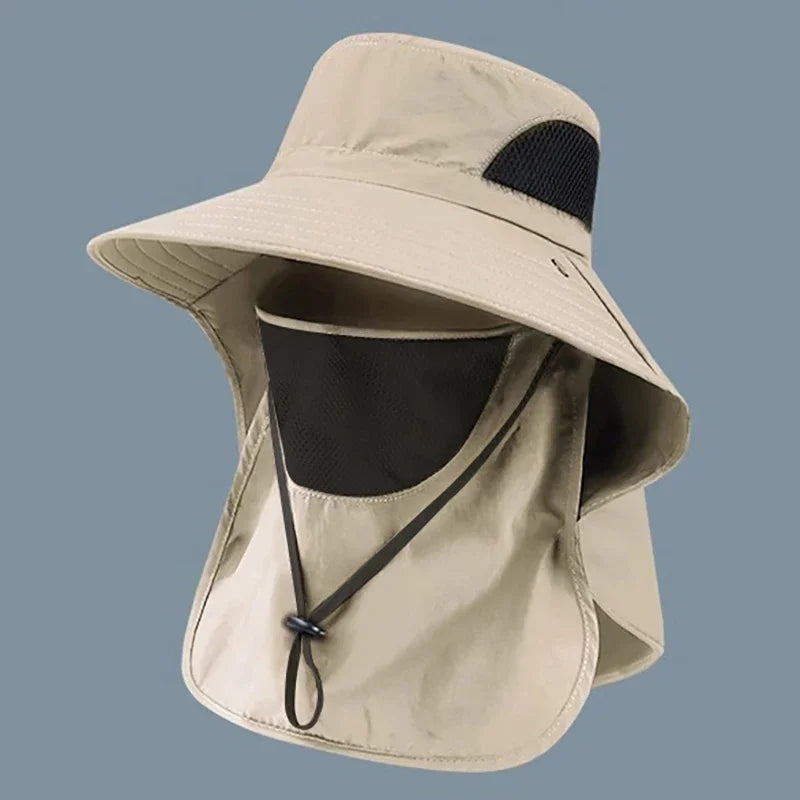 UV Protection Sun Hat with Neck Flap | Fishing, Hiking & Outdoor Cap | One Size