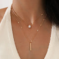 Women's Zircon Heart Pendant Necklace | Multilayer Chain Choker | Party Jewellery Gift