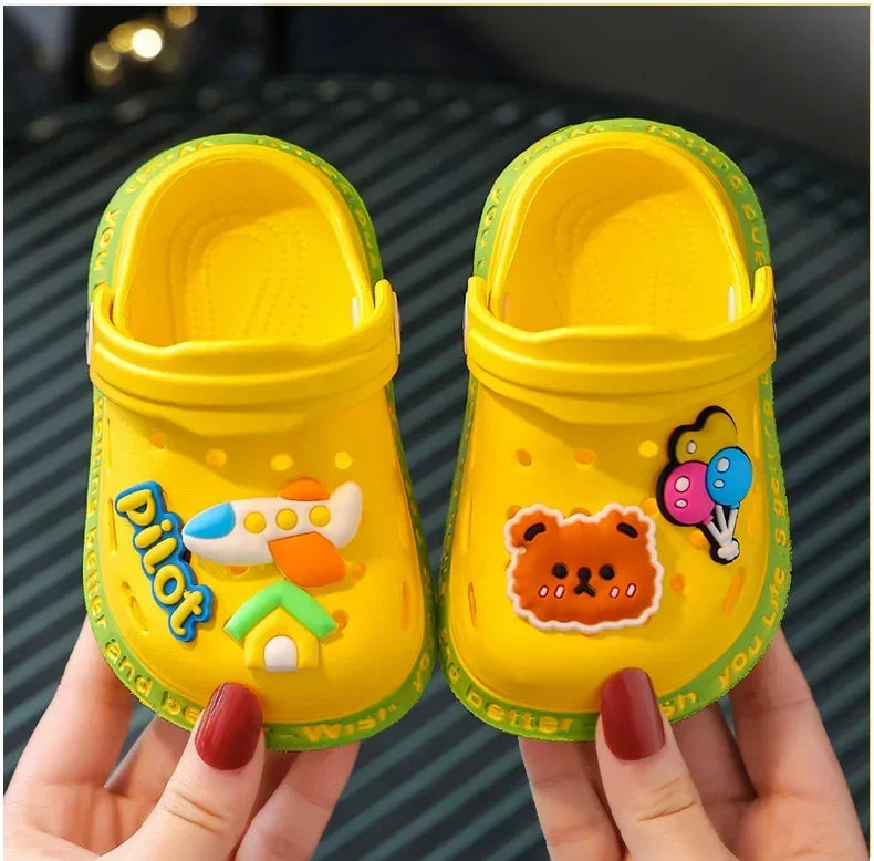 Kids Clogs & Beach Sandals | Lightweight Breathable Cartoon Slip-On Shoes for Boys & Girls
